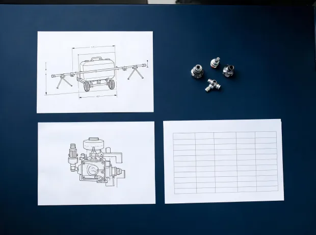 Sprayer procurement drawings and specification worksheet
