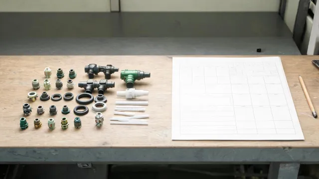 Sprayer specification worksheet and nozzle components